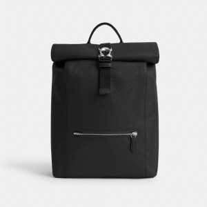 Black Men Coach Beck Roll Top Backpacks | MY_CH52414