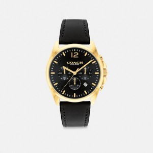 Black Men Coach Greyson 43 Mm Watches | MY_CH52600