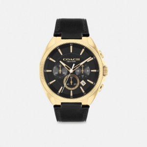 Black Men Coach Jackson 45 Mm Watches | MY_CH51510