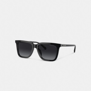 Black Men Coach Retro Square Sunglasses | MY_CH99179