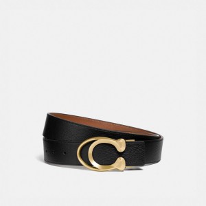 Black Men Coach Signature Buckle Belt 38 Mm Belts | MY_CH81027