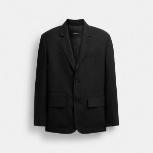 Black Men Coach Tailoring Jackets | MY_CH64856