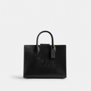 Black Women Coach Ace 26 Brass Tote Bag | MY_CH31925