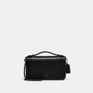 Black Women Coach Bea Pewter Crossbody Bags | MY_CH79752