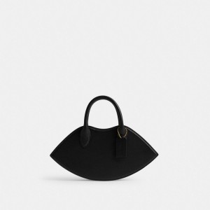 Black Women Coach Lip Brass Crossbody Bags | MY_CH70892