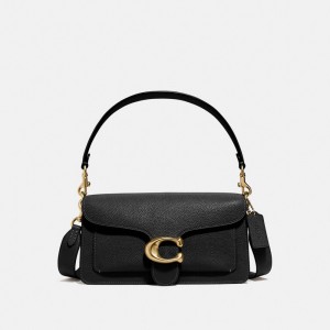 Black Women Coach Tabby 26 Polished Pebble Leather Shoulder Bags | MY_CH54234