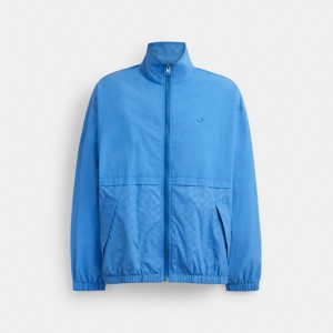 Blue Men Coach Windbreaker Fashion Jackets | MY_CH39511