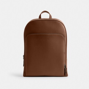 Brown Men Coach Gotham Backpacks | MY_CH15437