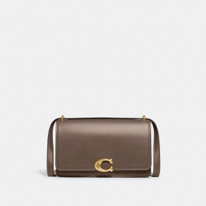 Dark Grey Women Coach Bandit Brass Shoulder Bags | MY_CH29106