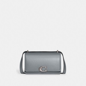 Grey Blue Women Coach Bandit Leather Crossbody Bags | MY_CH28515