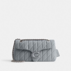 Grey Blue Women Coach Tabby 33 With Quilting Nappa Leather Shoulder Bags | MY_CH37093