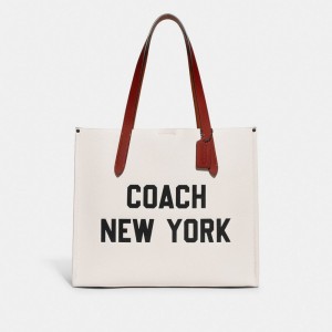 Multicolor Women Coach Relay With Graphic Polished Pebble Leather Tote Bag | MY_CH39575