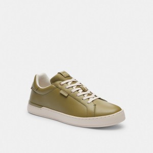 Olive Men Coach Lowline Low Top Moss Sneakers | MY_CH24822