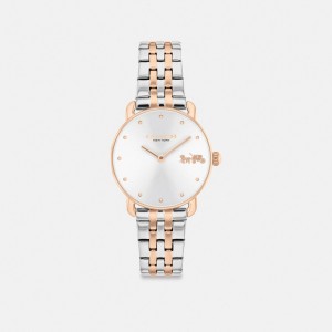 Silver Women Coach Elliot 28 Mm Watches | MY_CH35896