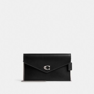 Silver / Black Women Coach Essential Crossbody Bags | MY_CH71976