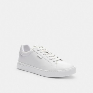 White Men Coach Lowline Low Top Optic Sneakers | MY_CH33889