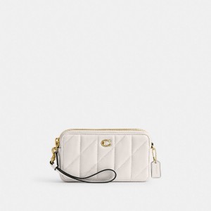 White Women Coach Kira With Pillow Quilting Nappa Leather Crossbody Bags | MY_CH93265