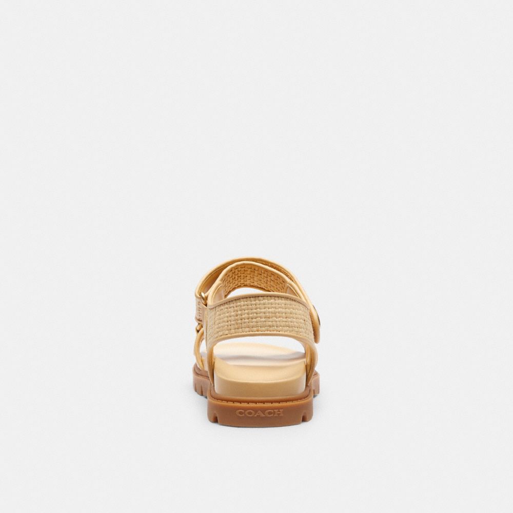 Beige Women Coach Brynn Natural Sandals | MY_CH36900