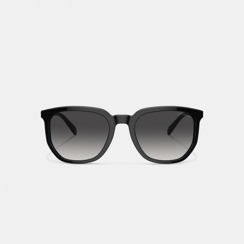 Black Men Coach Geometric Square Sunglasses | MY_CH68383