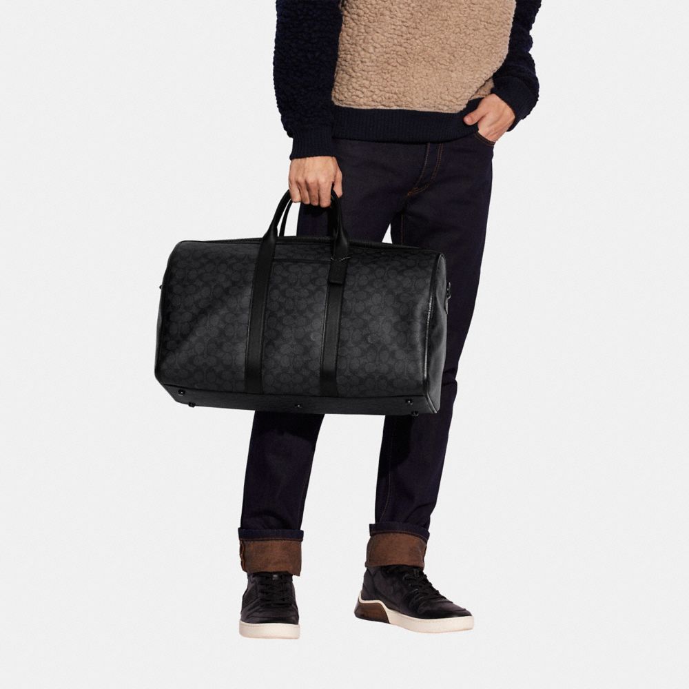 Black Men Coach Gotham In Signature Canvas Copper Duffle Bags | MY_CH32287