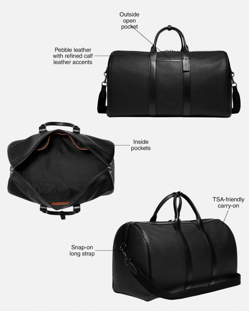 Black Men Coach Gotham In Signature Canvas Copper Duffle Bags | MY_CH32287