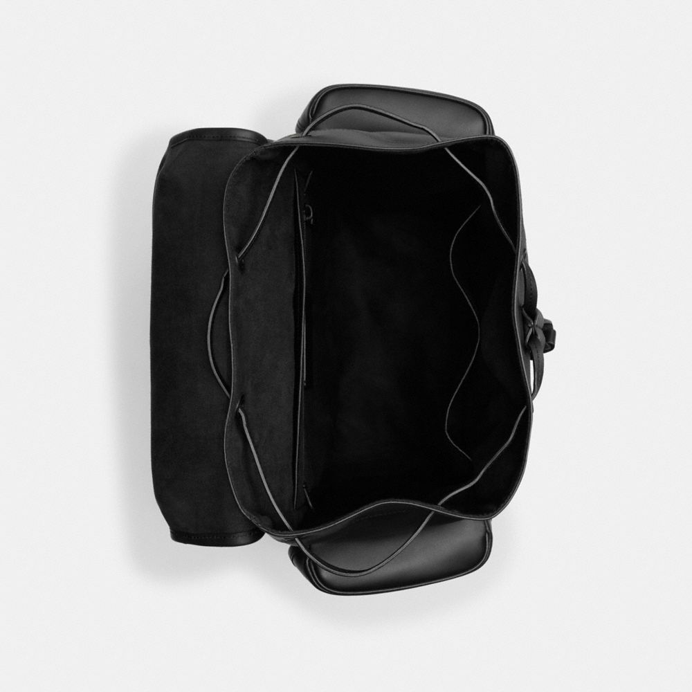 Black Men Coach Hitch Glovetanned Leather Backpacks | MY_CH70563