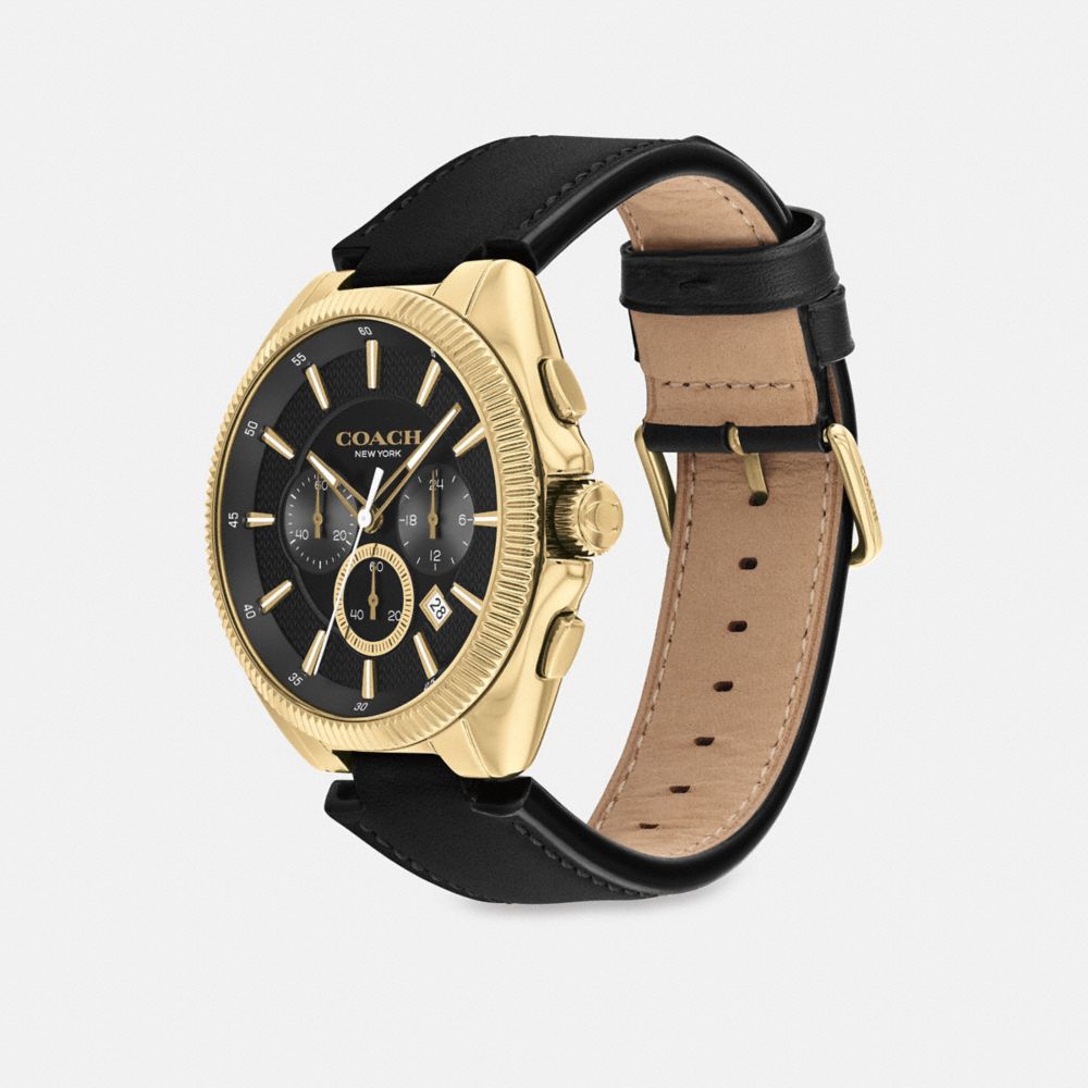 Black Men Coach Jackson 45 Mm Watches | MY_CH51510