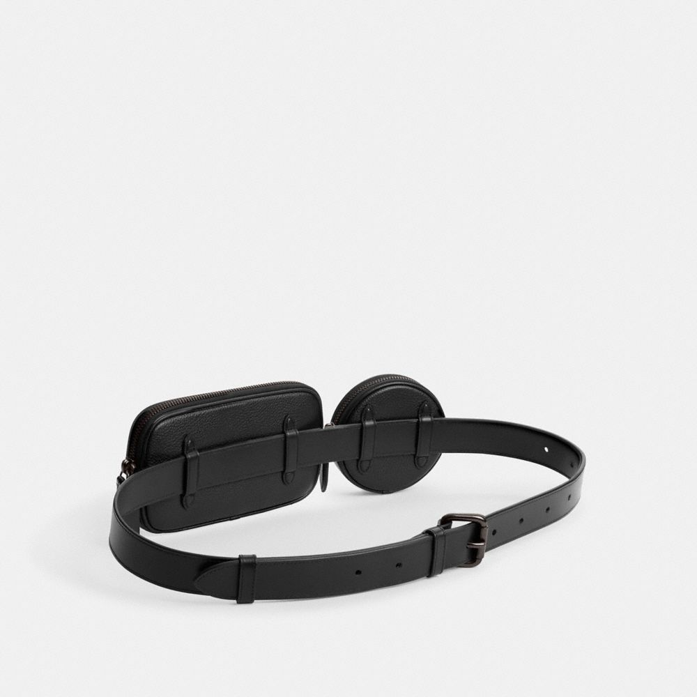 Black Men Coach Multi Pouch Belt Belt Bags | MY_CH27671