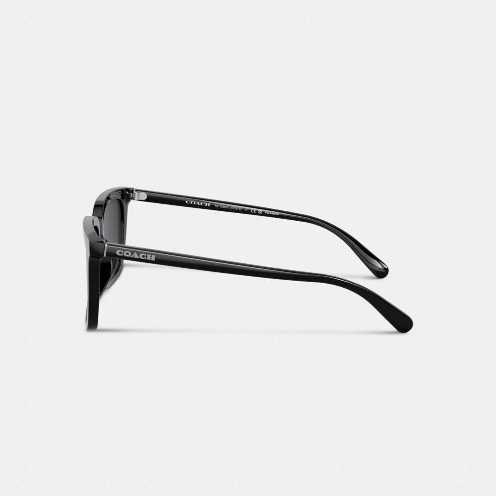 Black Men Coach Retro Square Sunglasses | MY_CH99179