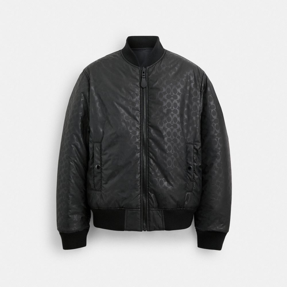 Black Men Coach Reversible Ma 1 Jackets | MY_CH68657