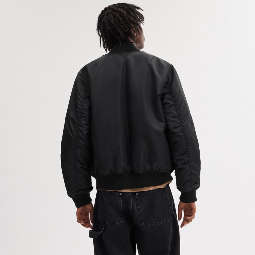 Black Men Coach Reversible Ma 1 Jackets | MY_CH68657