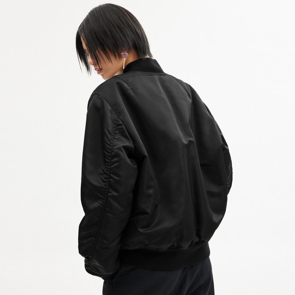 Black Men Coach Reversible Ma 1 Jackets | MY_CH68657