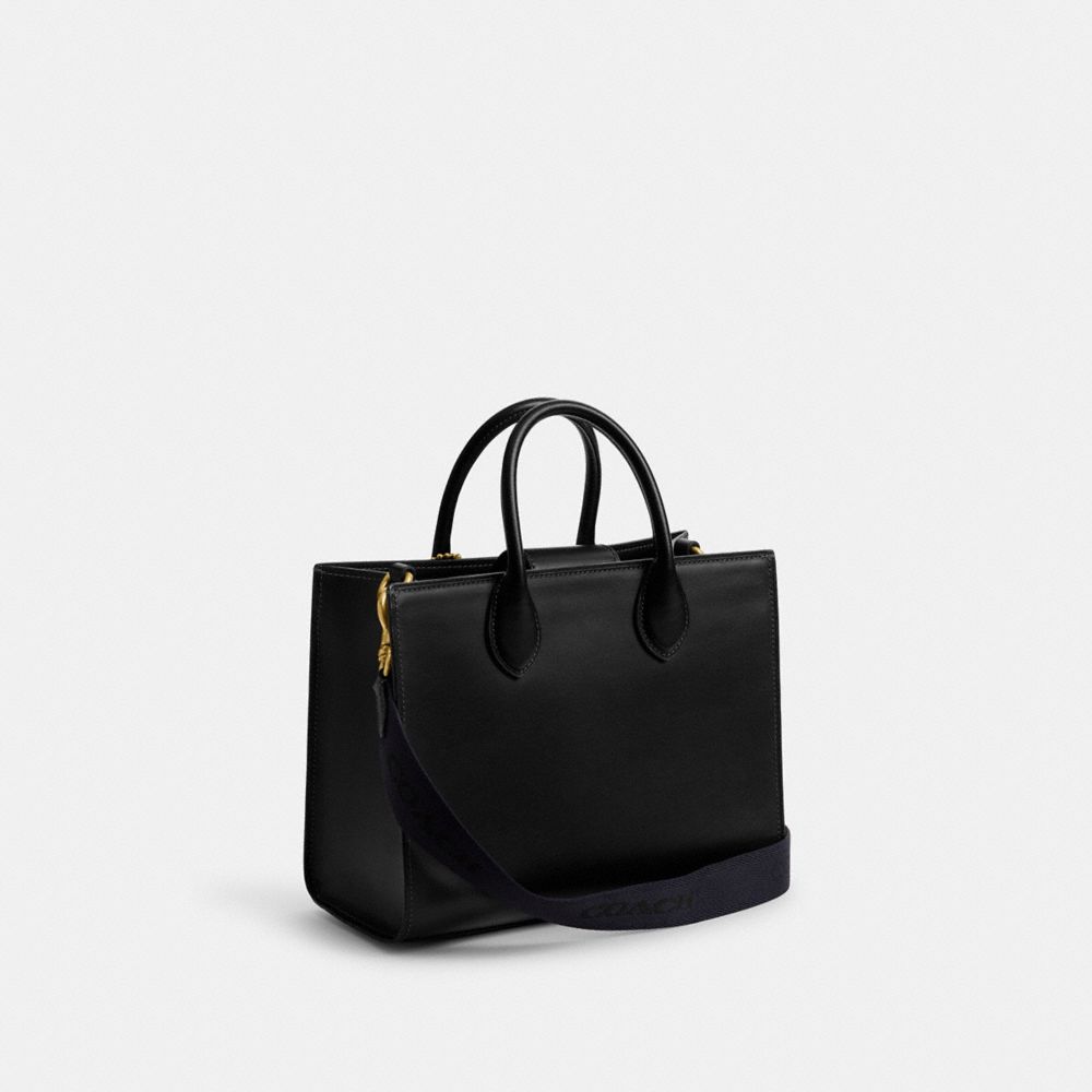 Black Women Coach Ace 26 Brass Tote Bag | MY_CH31925