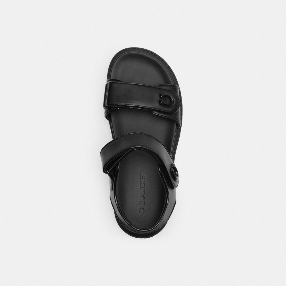 Black Women Coach Brynn Sandals | MY_CH38739