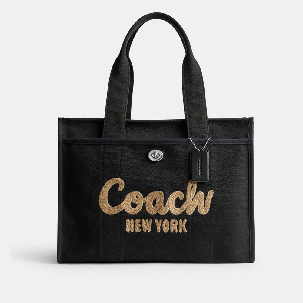 Black Women Coach Cargo 42 Tote Bag | MY_CH37305