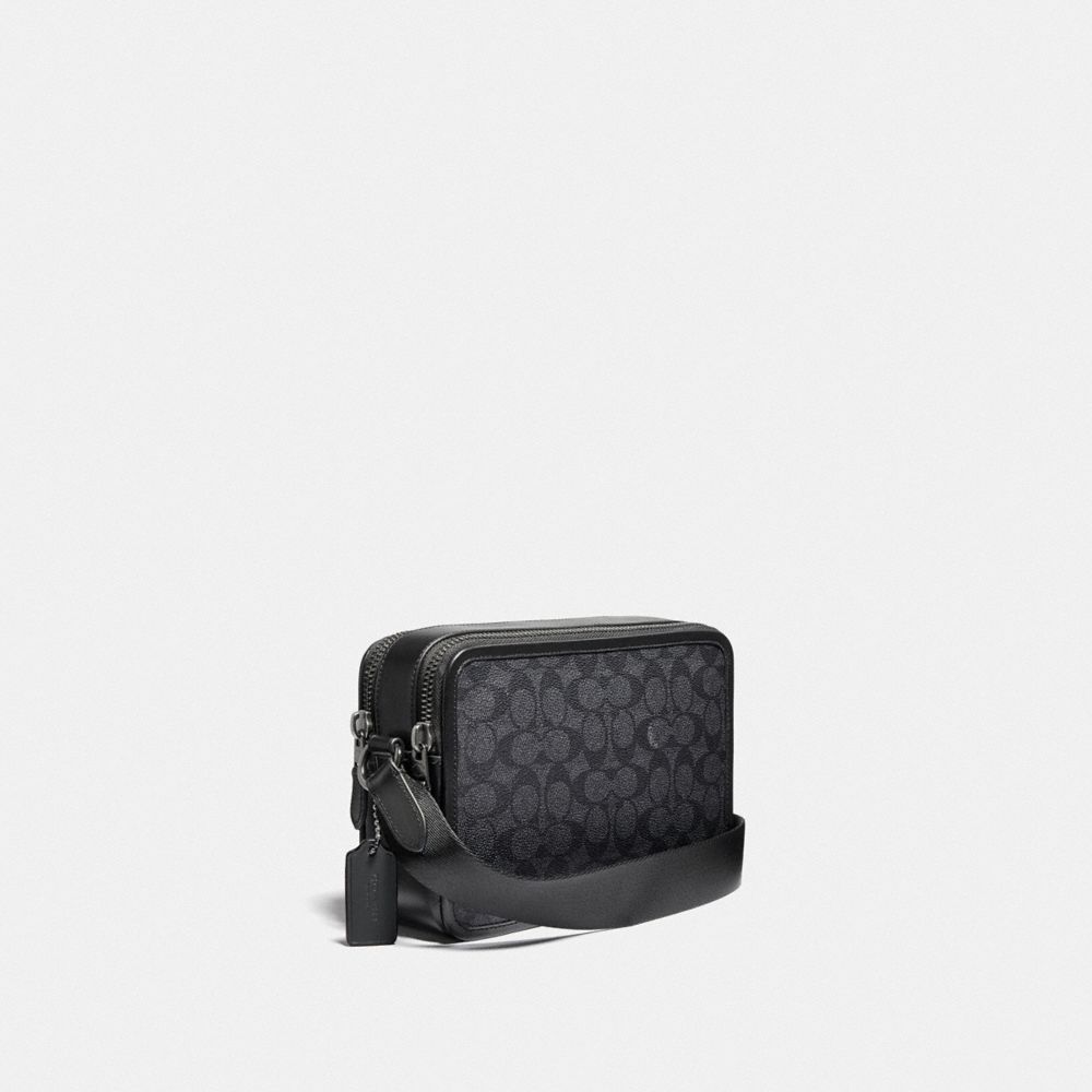 Black Women Coach Charter 24 In Signature Crossbody Bags | MY_CH72223