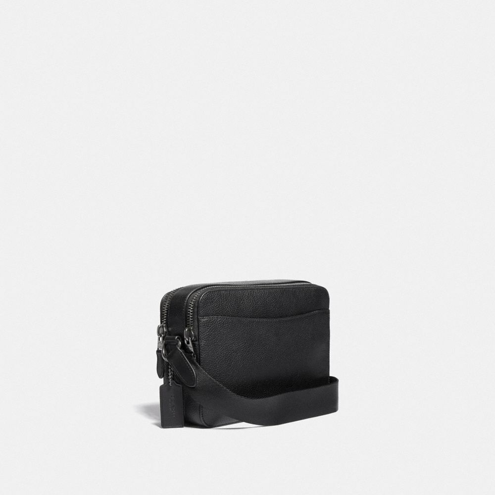 Black Women Coach Charter 24 Pebble Leather Crossbody Bags | MY_CH36158