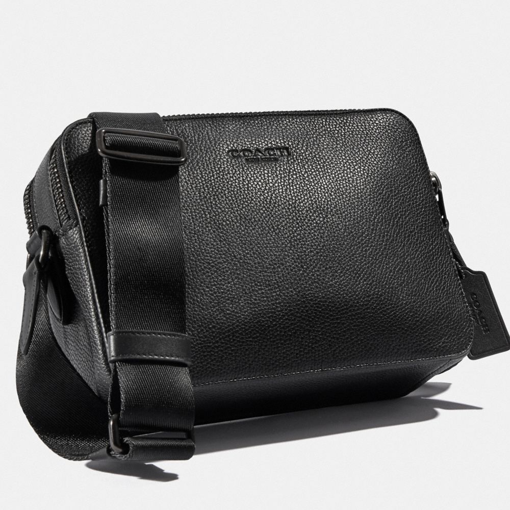 Black Women Coach Charter 24 Pebble Leather Crossbody Bags | MY_CH36158