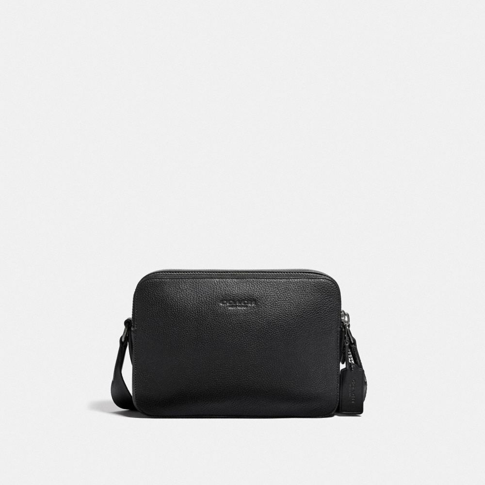 Black Women Coach Charter 24 Pebble Leather Crossbody Bags | MY_CH36158