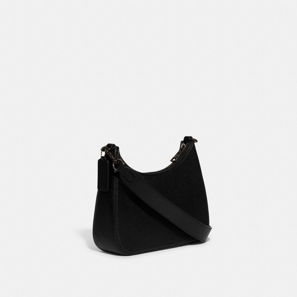 Black Women Coach Hobo With Signature Crossbody Bags | MY_CH12134