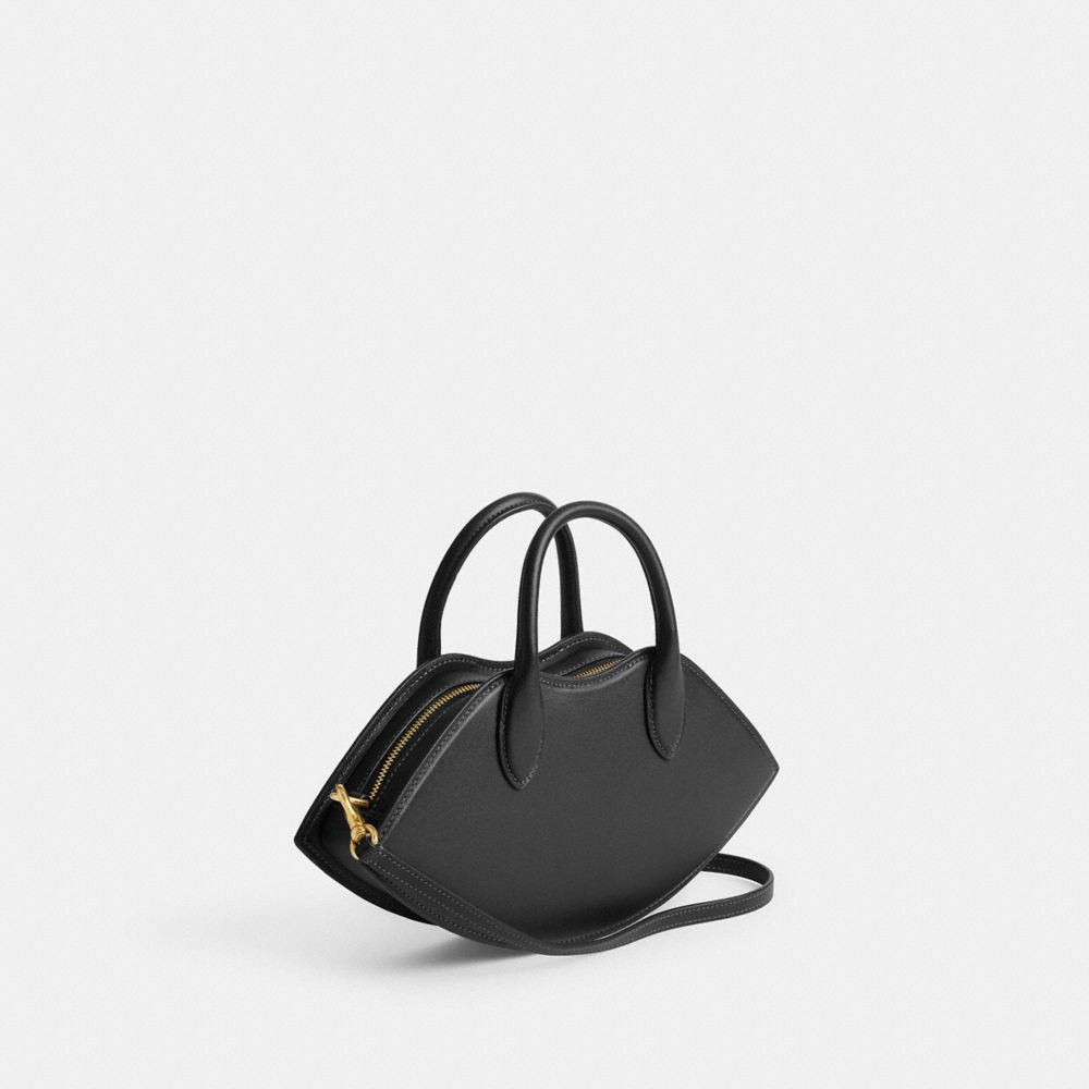 Black Women Coach Lip Brass Crossbody Bags | MY_CH70892