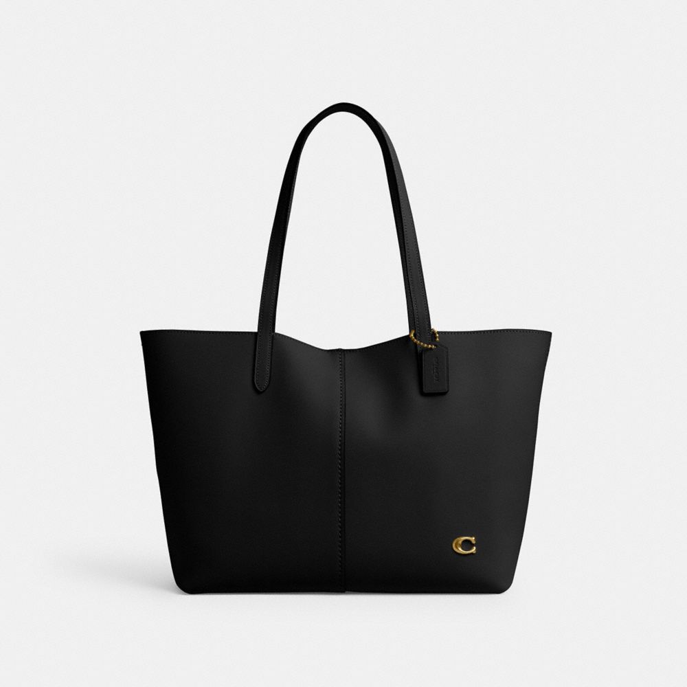 Black Women Coach North 32 Brass Tote Bag | MY_CH27419