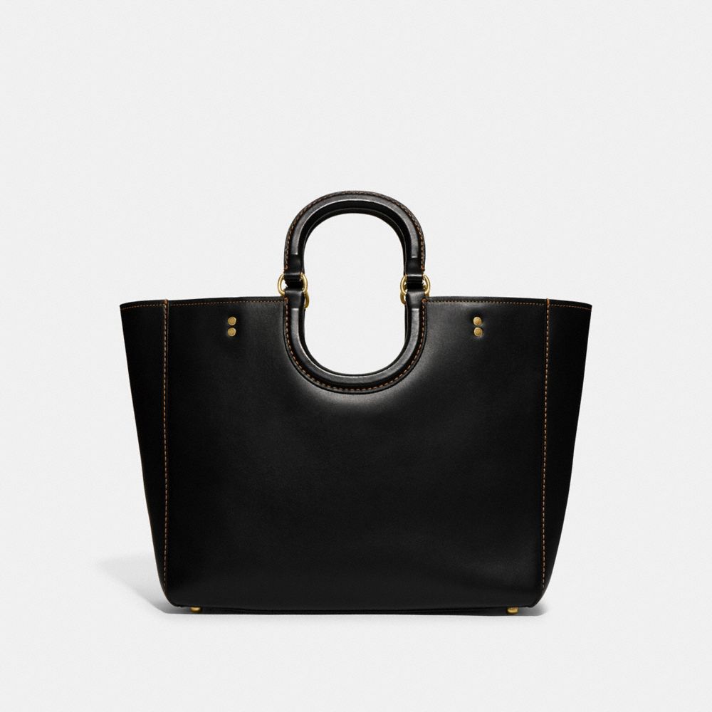 Black Women Coach Rae Glovetanned Leather Tote Bag | MY_CH36713