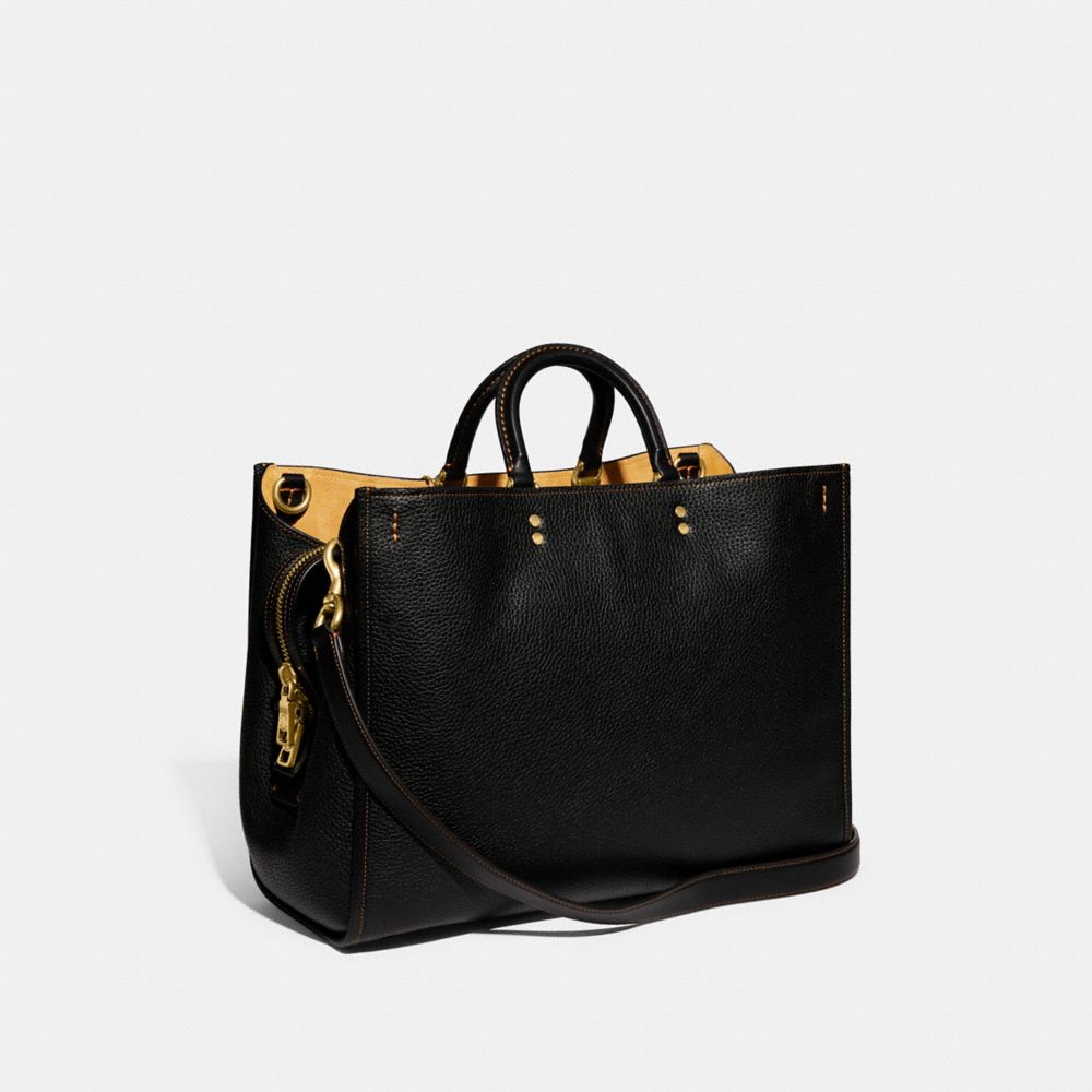 Black Women Coach Rogue 39 In Regenerative Leather Pebble Leather Handbag | MY_CH22291