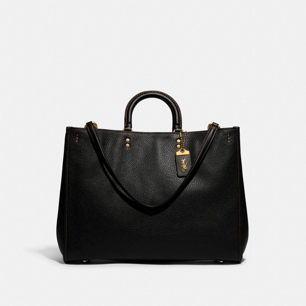 Black Women Coach Rogue 39 In Regenerative Leather Pebble Leather Handbag | MY_CH22291