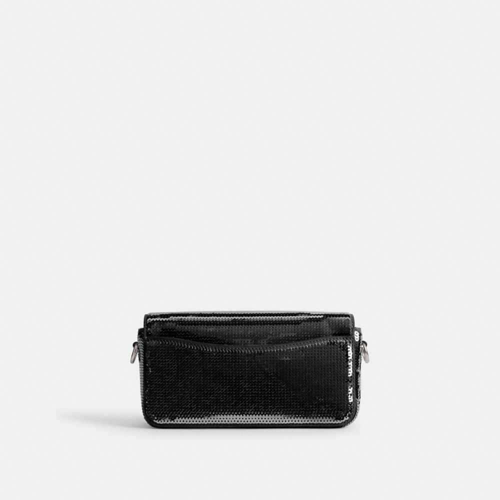 Black Women Coach Studiouette With Sequins Calf Leather Crossbody Bags | MY_CH22061