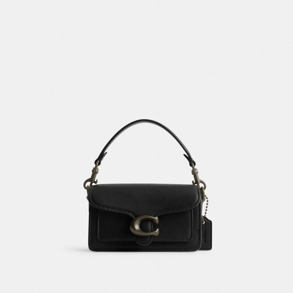 Black Women Coach Tabby 12 Glovetanned Leather Crossbody Bags | MY_CH60641