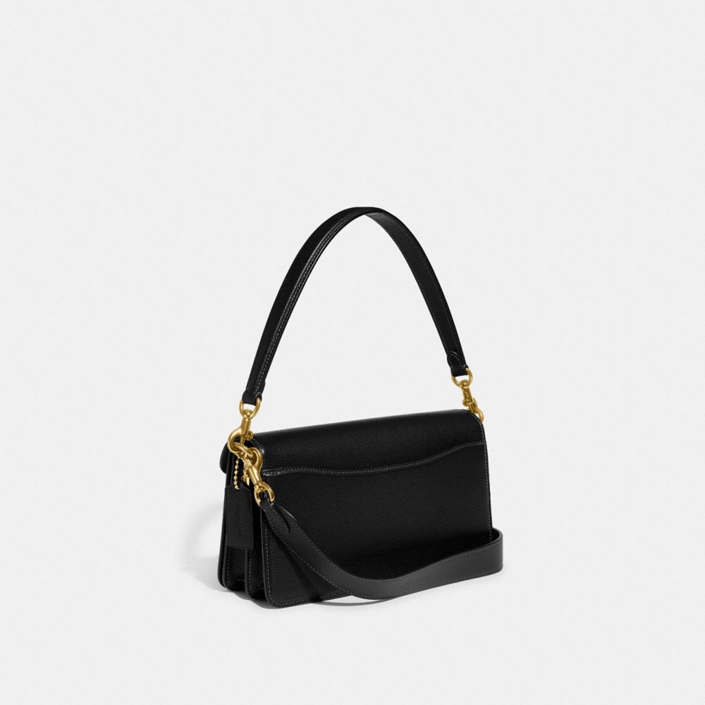 Black Women Coach Tabby 26 Polished Pebble Leather Shoulder Bags | MY_CH54234