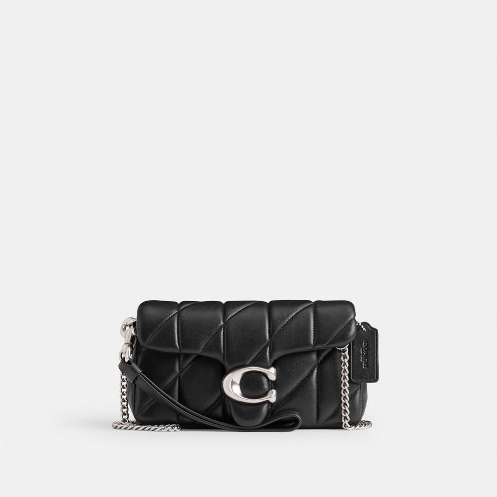 Black Women Coach Tabby Crossbody With Pillow Quilting Nappa Leather Small Wallets | MY_CH61953