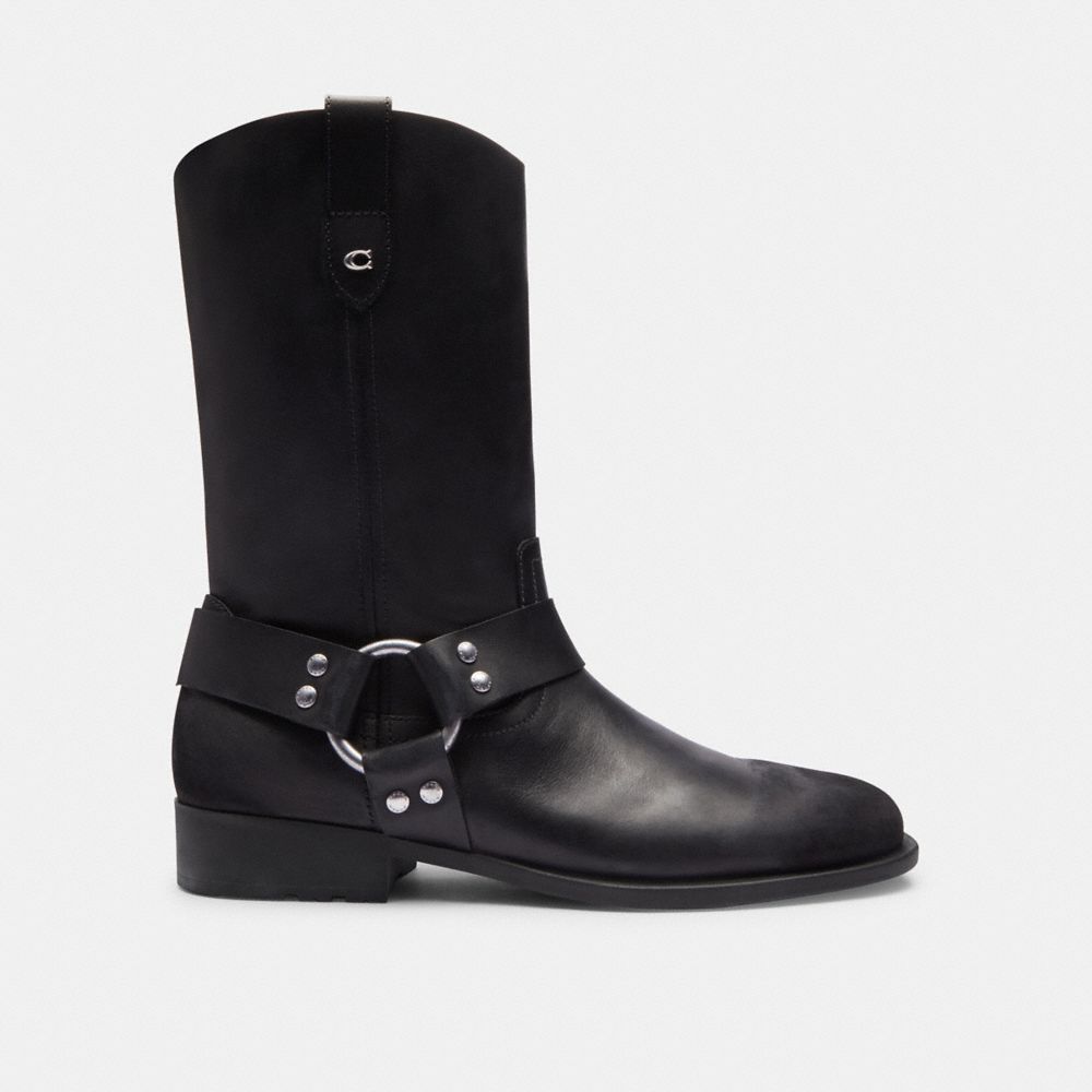 Black Women Coach Tara Biker Boots | MY_CH10130